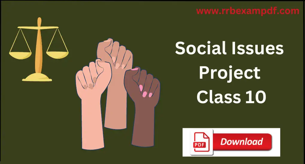 Social Issues Project Class 10 Class Project